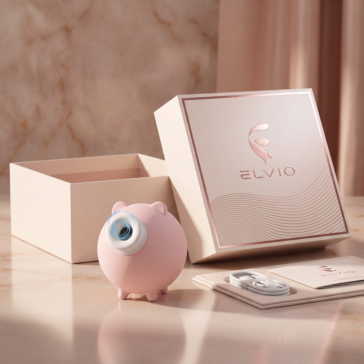 ELVIO Piggy with its packaging
